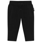Younger Boys White & Black Logo Trousers Set, 1, hi-res