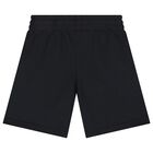 Boys Black Logo Shorts , 1, hi-res