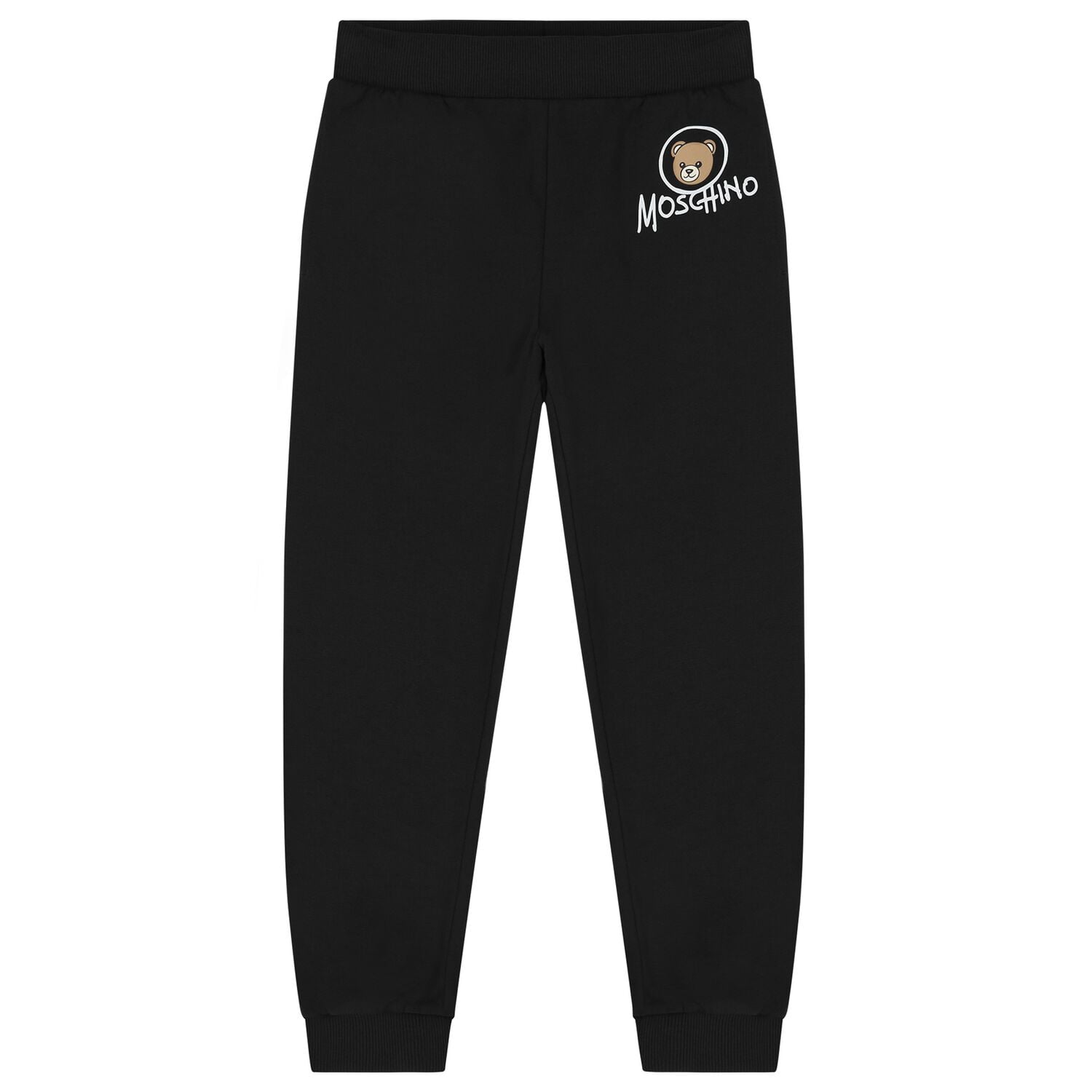 Black Teddy Bear Logo Joggers, 2, hi-res