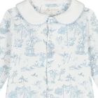 Baby Boys White & Blue Babygrow, 1, hi-res