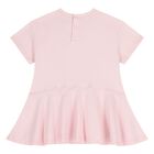 Younger Girls Pink Logo Dress, 1, hi-res