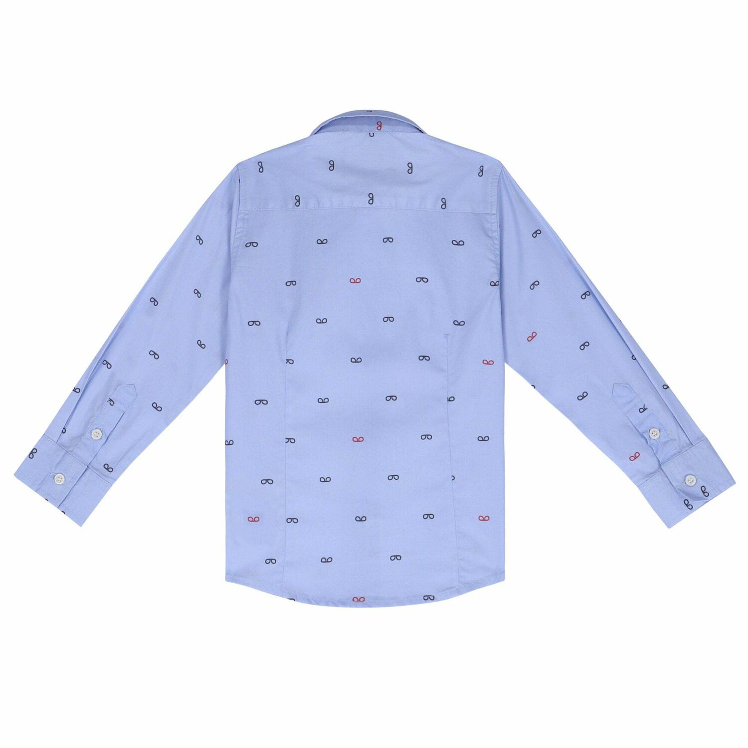 Younger Boys Blue Shirt, 1, hi-res