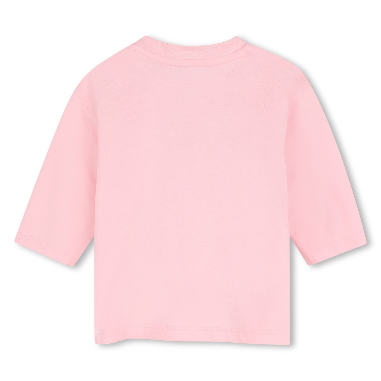 Younger Girls Pink Boke Flower Long Sleeve Top , 1, hi-res