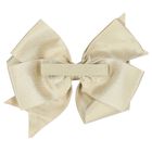 Girls Gold Bow Hairclip, 4, hi-res