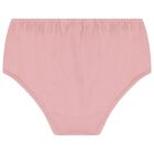 طقم بنات فستان بولو بالشعار باللون الوردي, 1, hi-res