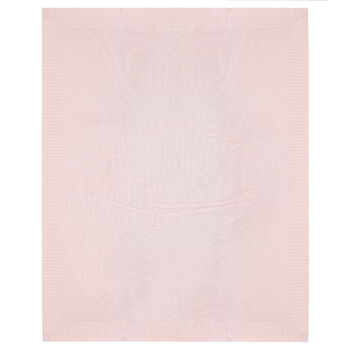 Baby Girls Pink Knitted Blanked
