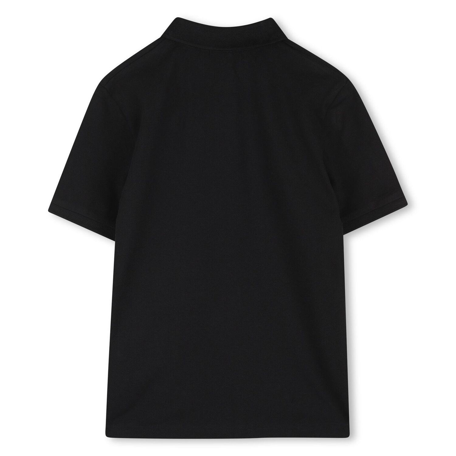 Boys Black Logo Polo Shirt, 1, hi-res