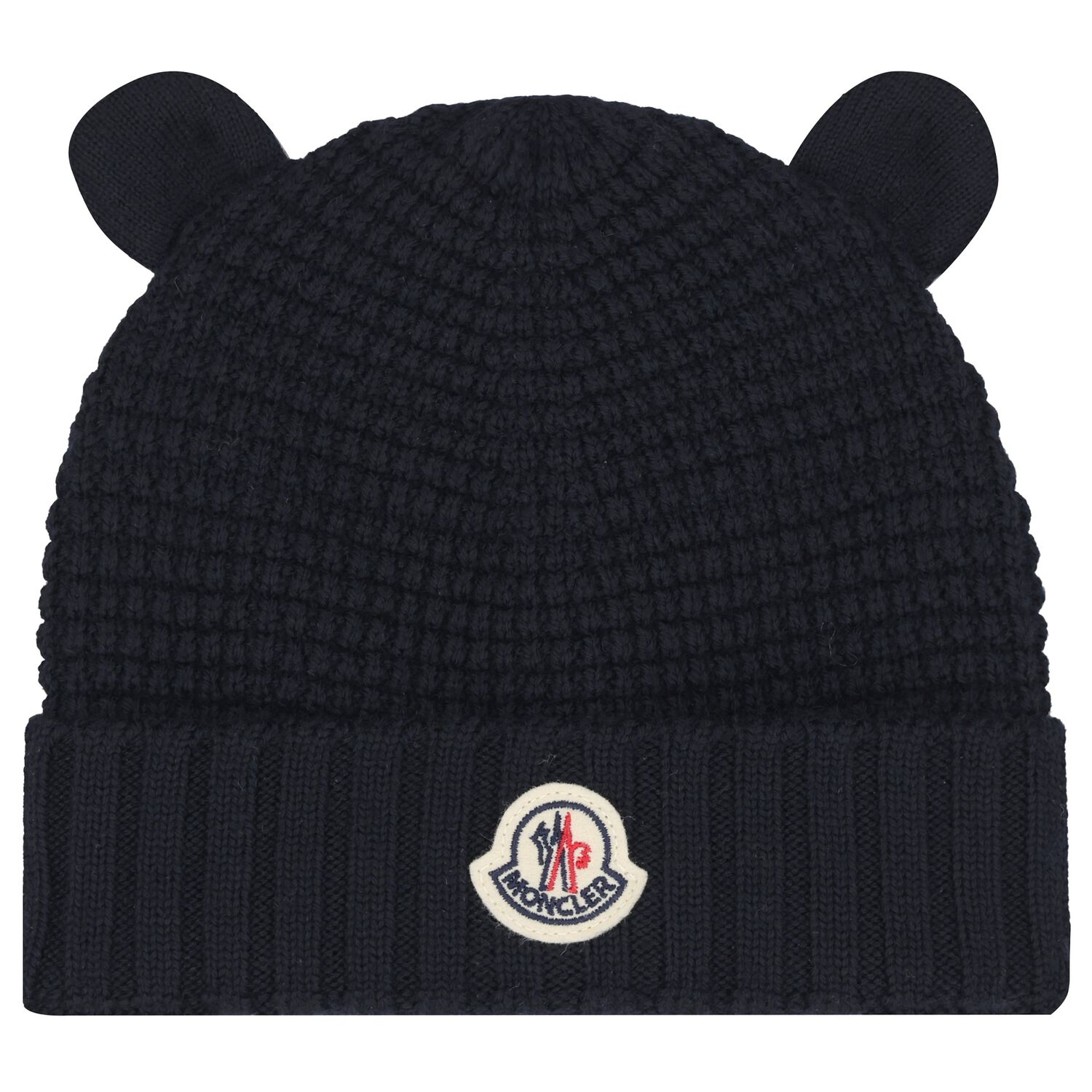 Baby Boys Navy Blue Logo Beanie Hat, 1, hi-res image number null