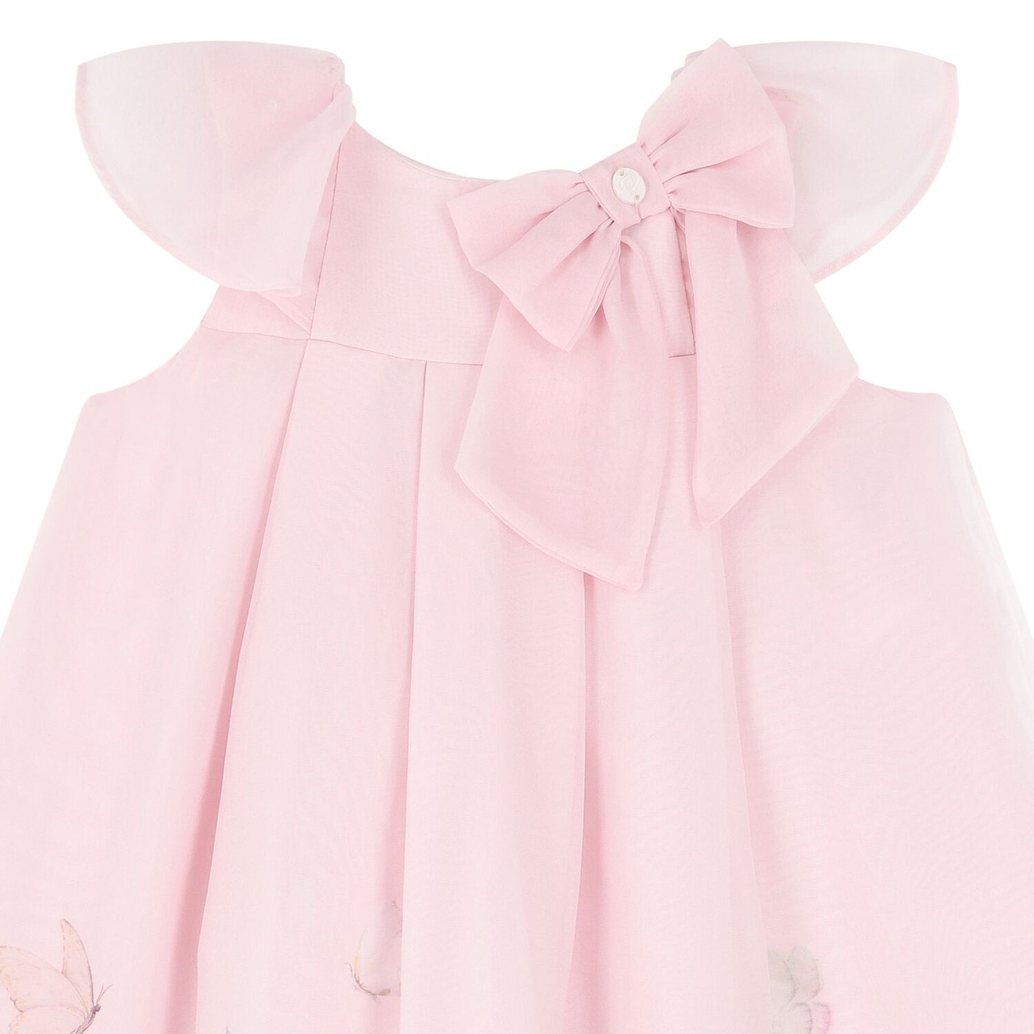 فستان بنات بطبعه الزهور باللون الوردى, 1, hi-res