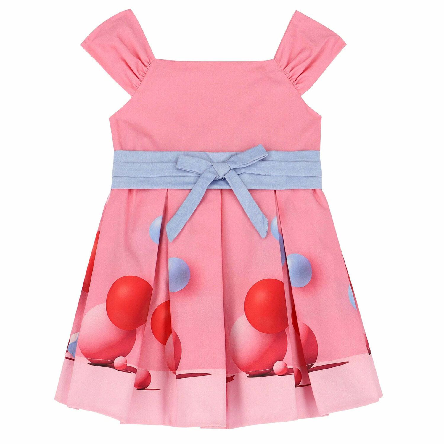 فستان عيد باللون الزهرى والازرق للبنات, 1, hi-res image number null