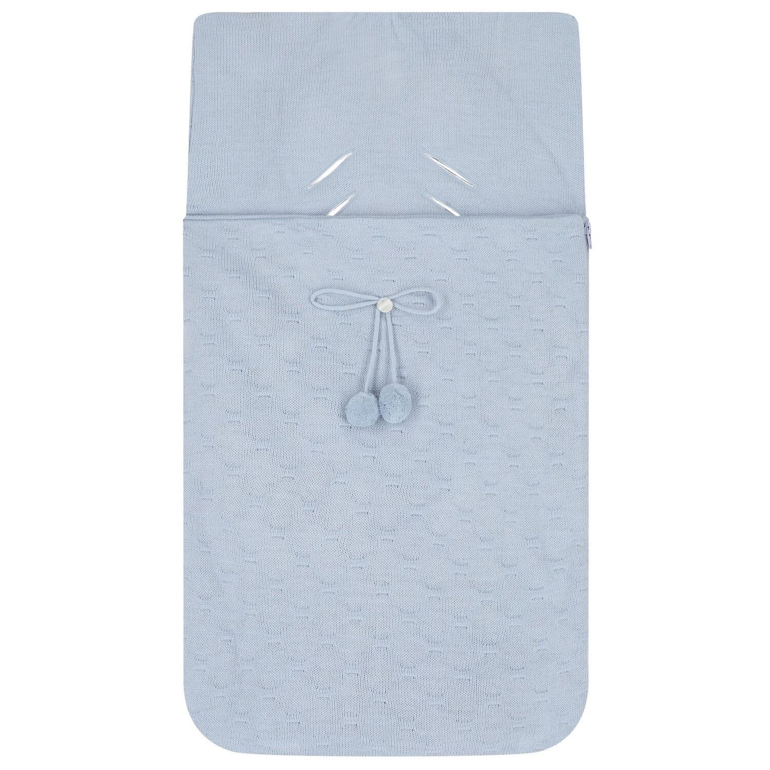 Baby Boys Blue Baby Knit Nest, 1, hi-res