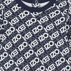 افرول أطفال بالشعار باللون الكحلي والأبيض ( من قطعتين), 1, hi-res