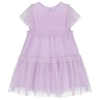 Girls Lilac Tulle Dress