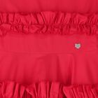 Girls Red Ruffled Dress, 1, hi-res