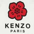 توب بالكمام طويله بالشعار بطبعه ورده باللون العاجى , 1, hi-res