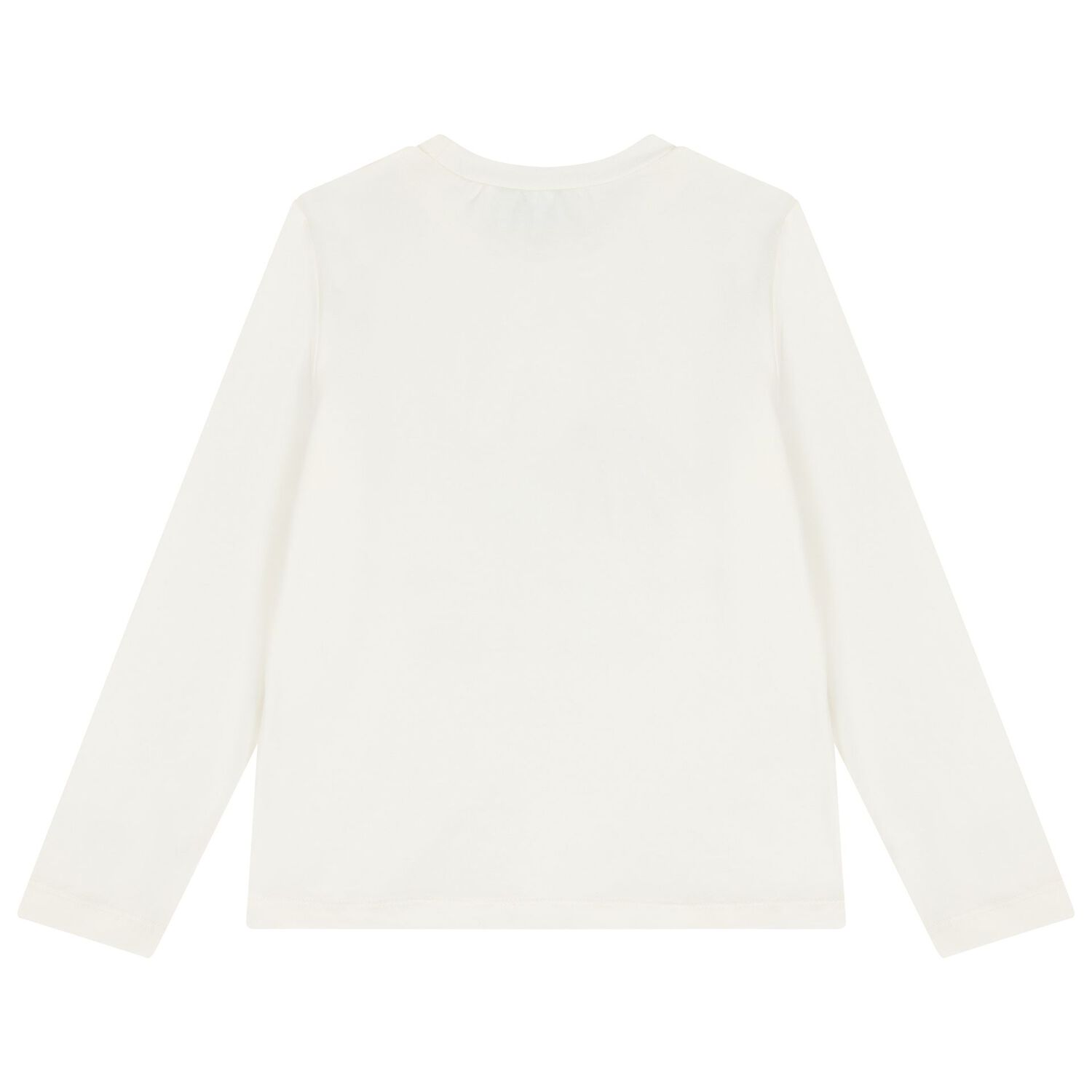 Girls Ivory Embellished Printed Long Sleeve Top, 1, hi-res