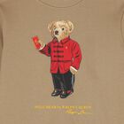 Boys Beige Logo Polo Bear Sweatshirt, 1, hi-res