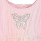 Baby Girls Pink Butterfly Tulle Dress Set, 1, hi-res