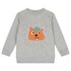 Boys Grey Squirrel Sweatshirt, 1, hi-res