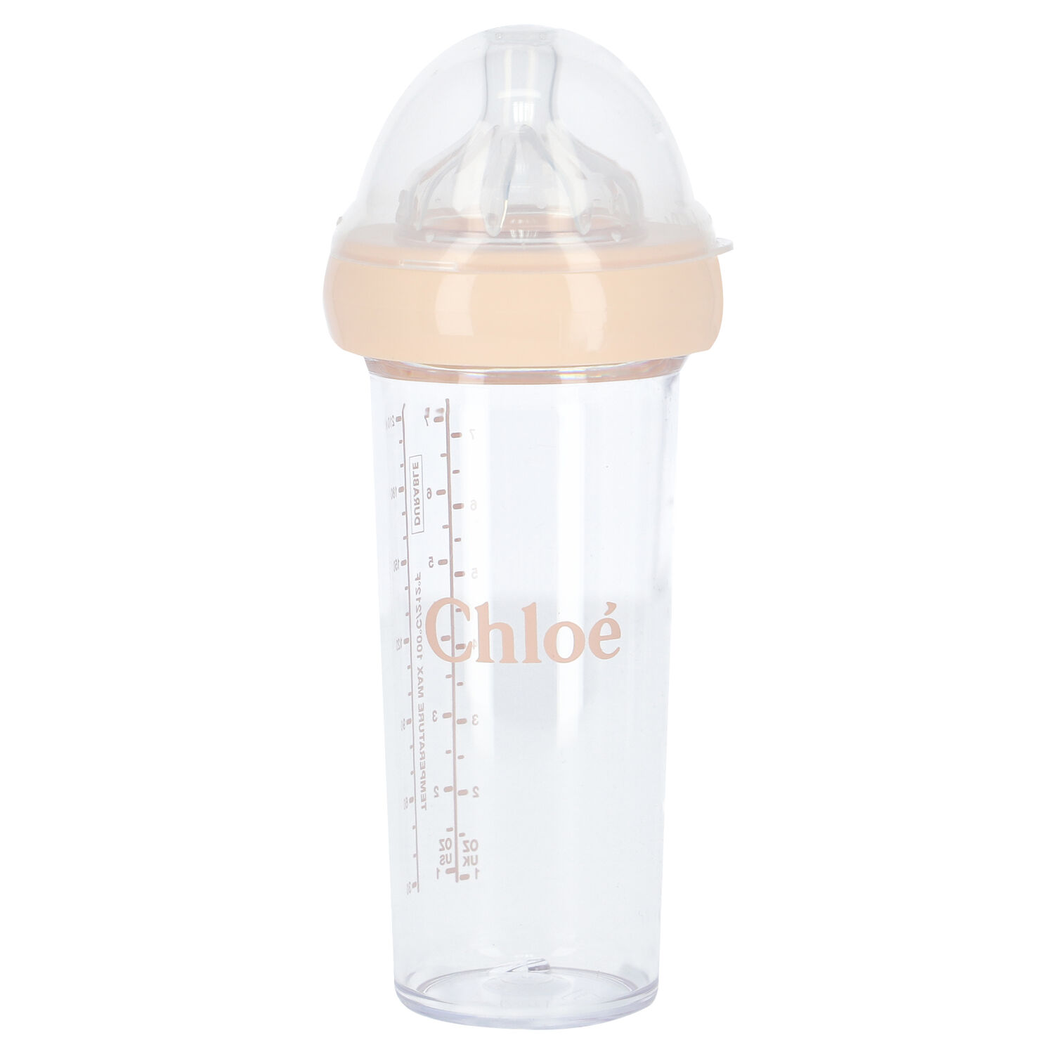 Baby Girls White & Pink Logo Baby Bottle, 1, hi-res