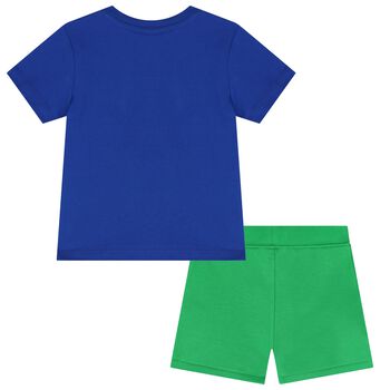 Baby Boys Blue & Green Short Set