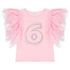 Girls Pink 6th Birthday T-Shirt, 5, hi-res