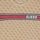 تيشيرت أولاد بالشعار باللون البيج, 1, hi-res