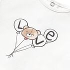 طقم فستان بنات باللون البيج والعاجي, 1, hi-res