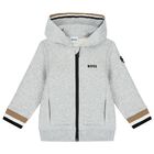 Younger Boys Grey Logo Tracksuit, 1, hi-res