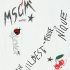 فستان بالشعار باللون الأبيض, 1, hi-res