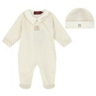 Ivory & Gold Logo Babygrow Gift Set, 1, hi-res