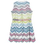 Girls Multi-Coloured Zigzag Dress, 1, hi-res