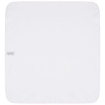Baby Girls White & Pink Ready To Dance Blanket, 1 Baby Girls White & Pink Ready To Dance Blanket
