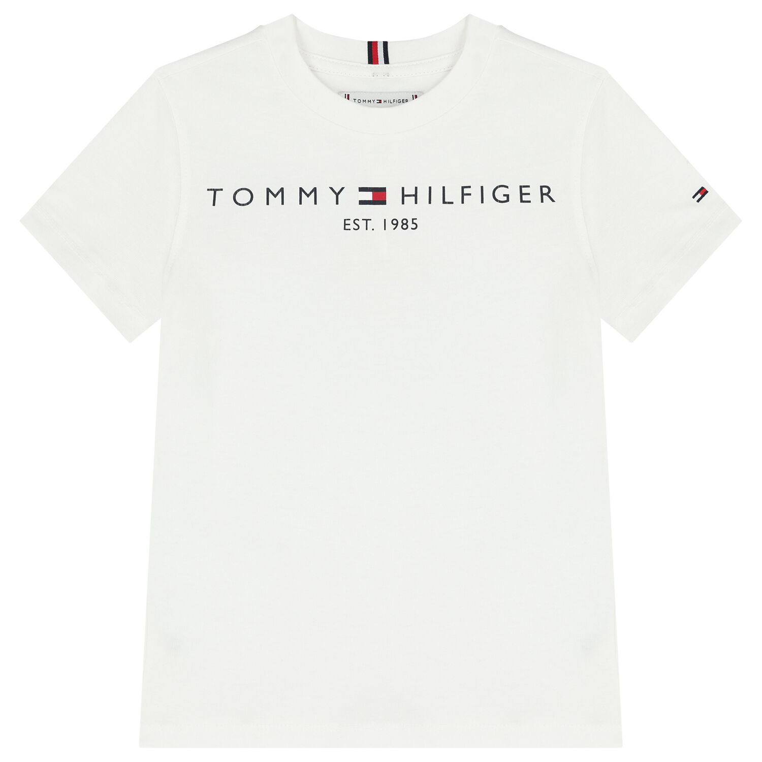 تيشيرت اولاد بالشعار باللون الابيض , 4, hi-res