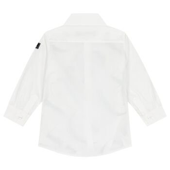 Boys White Logo Shirt