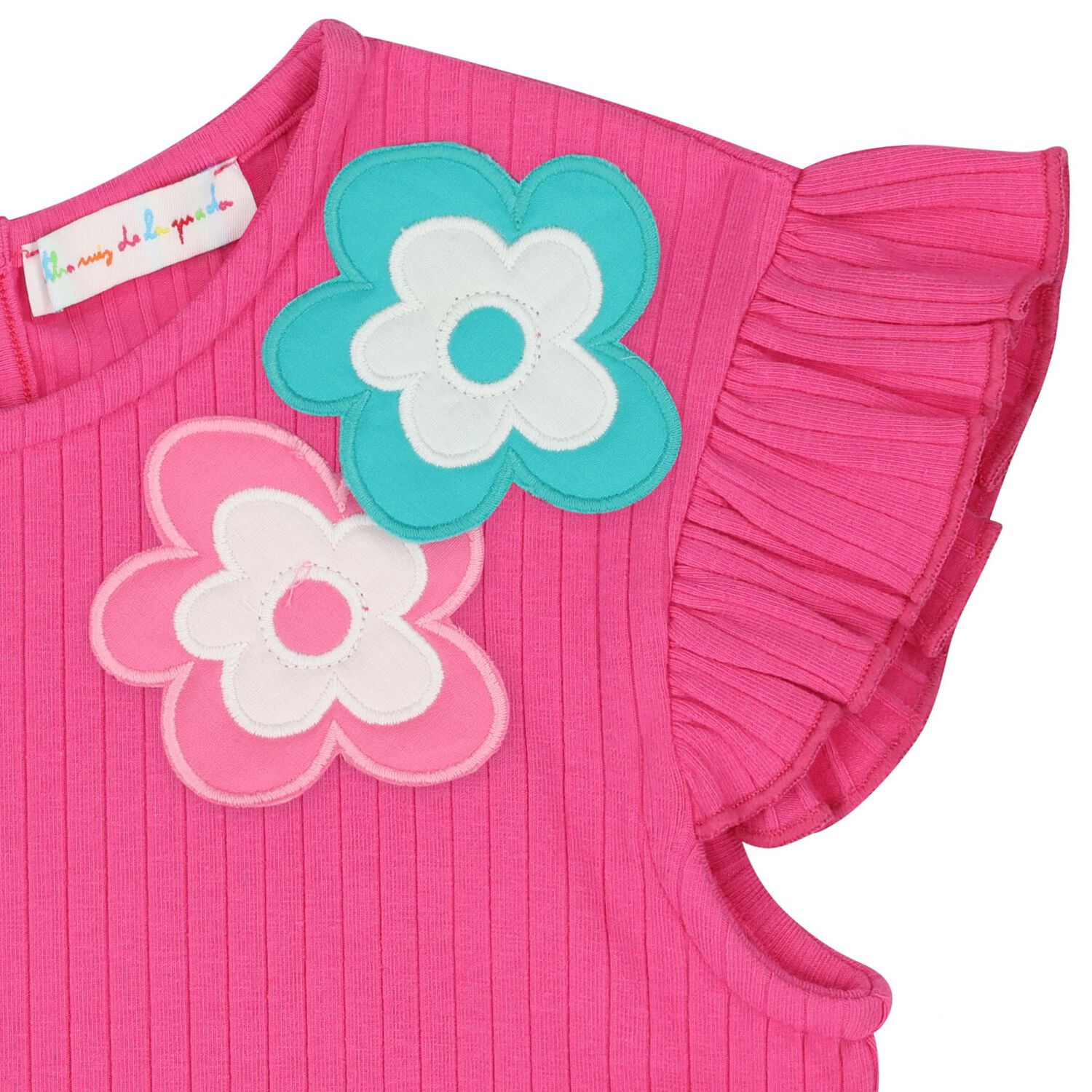 Girls Pink Flower Skirt Set, 1, hi-res