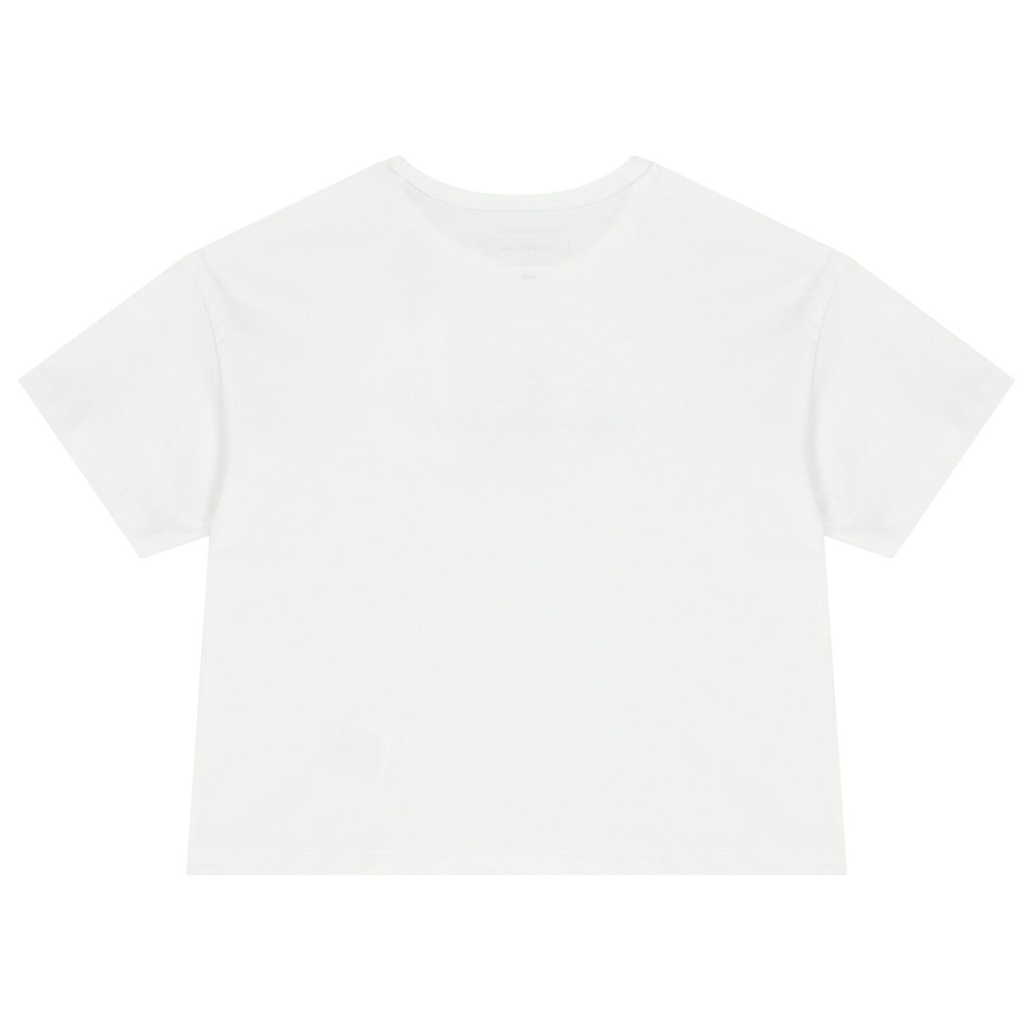 Girls White Logo T-Shirt, 2, hi-res image number null