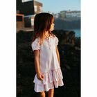 Girls Pink & White Logo Dress, 1, hi-res