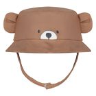 طقم سباحة للأولاد الصغار على شكل دب باللون الأبيض والأزرق والبني, 3, hi-res