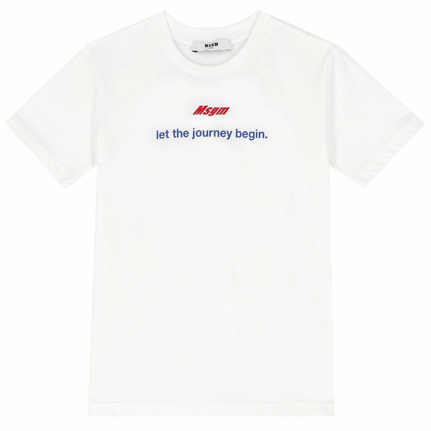 Boys White Logo T-Shirt, 1, hi-res