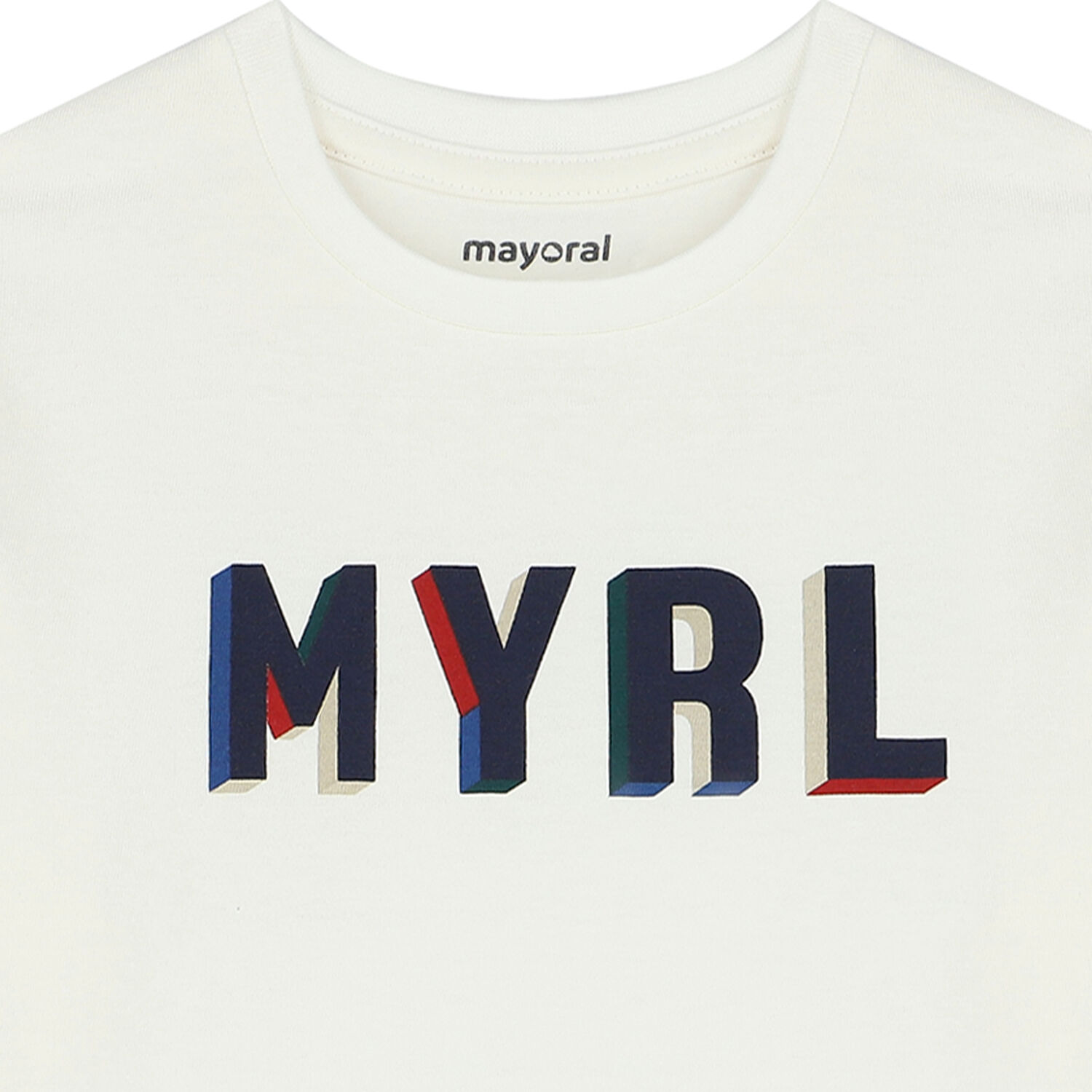 Boys Ivory Logo Long Sleeve Top, 3, hi-res image number null