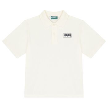 Boys Ivory Logo Polo Shirt