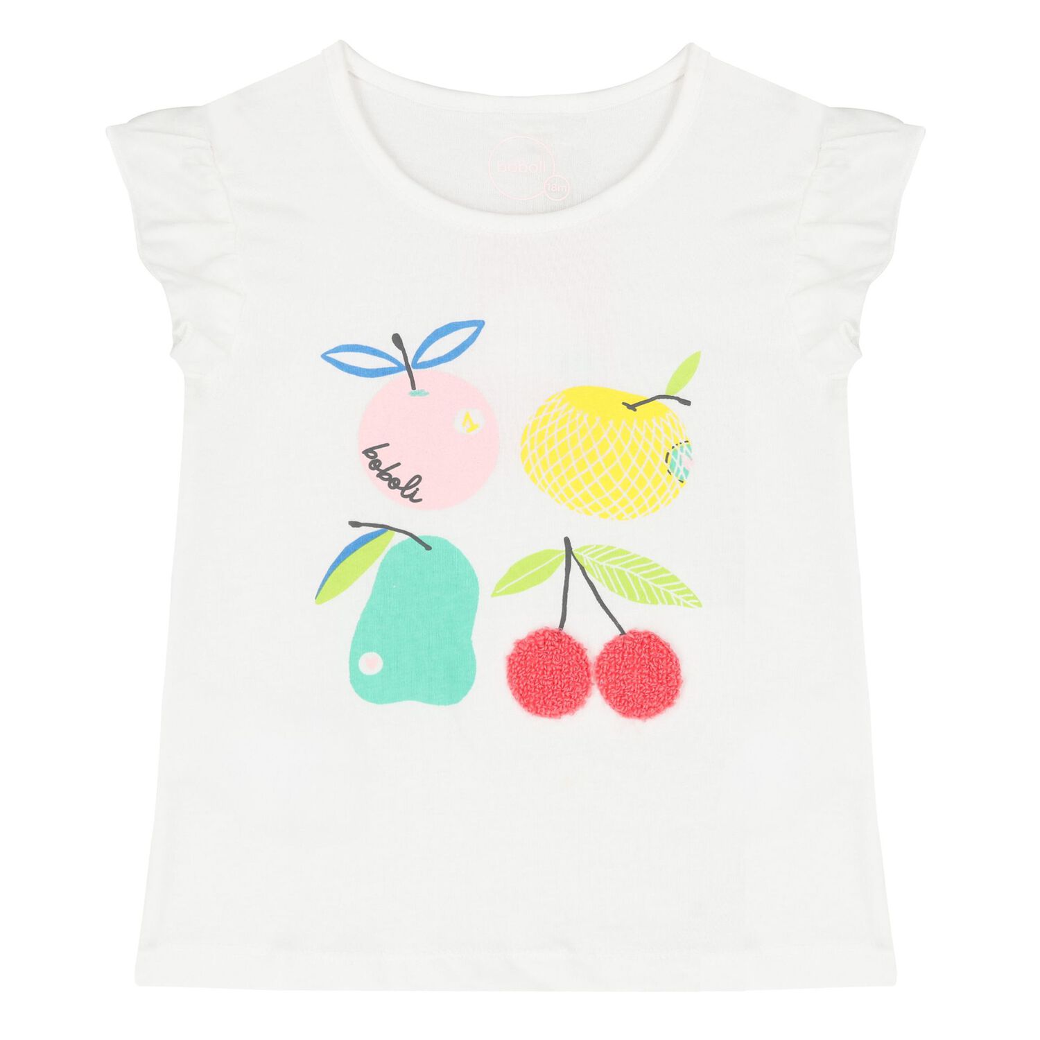 طقم شورت باللونين الأبيض والوردي للبنات  , 1, hi-res