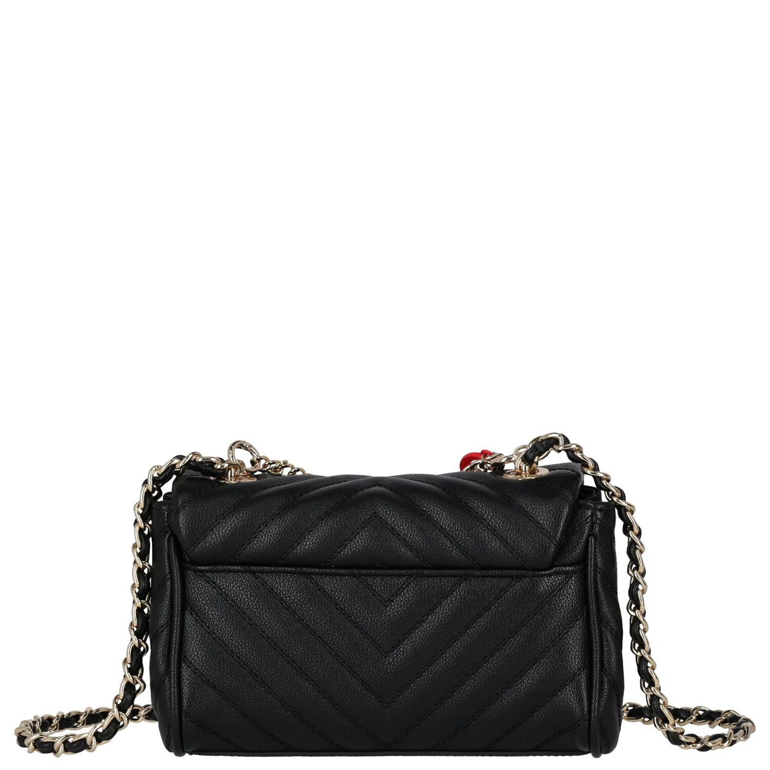 حقيبة يد بنات بالشعار باللون الأسود, 1, hi-res image number null