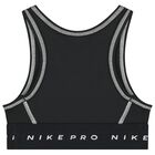 Girls Black Logo Bra Top, 1, hi-res