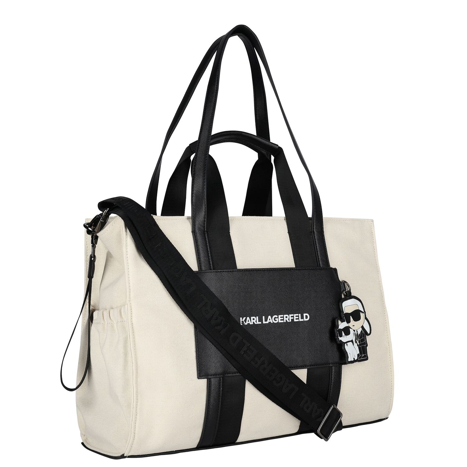 Ivory Karl Ikonik Baby Changing Bag, 1, hi-res