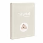 افرول بطبعة دب باللون الاحمر والعاجى للبنات, 1, hi-res