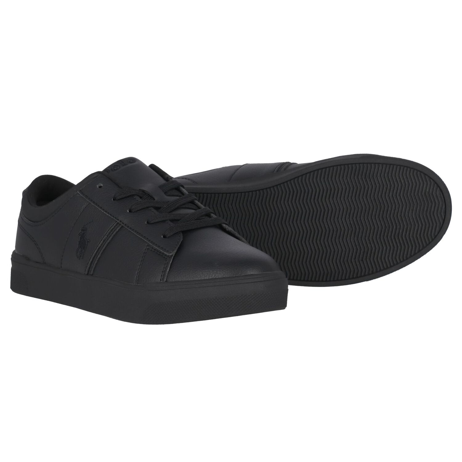 Boys Black Logo Trainers, 1, hi-res image number null