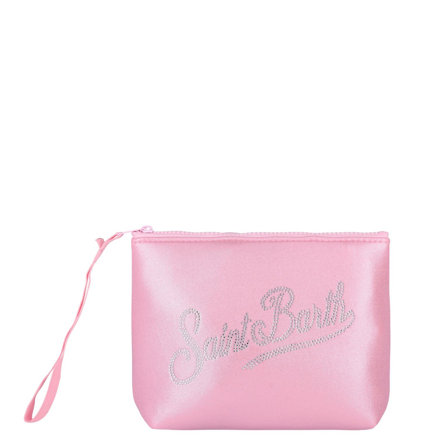 Girls Pink Logo Pouch, 1, hi-res
