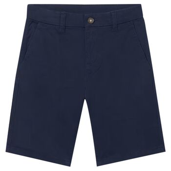 Boys Navy Blue Chino Shorts